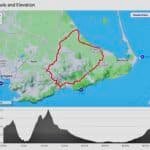 Map of La Manga Club Coast & Campo, road cycling route 2