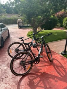Rental bikes prepared for delivery to OriMar Bikes customers